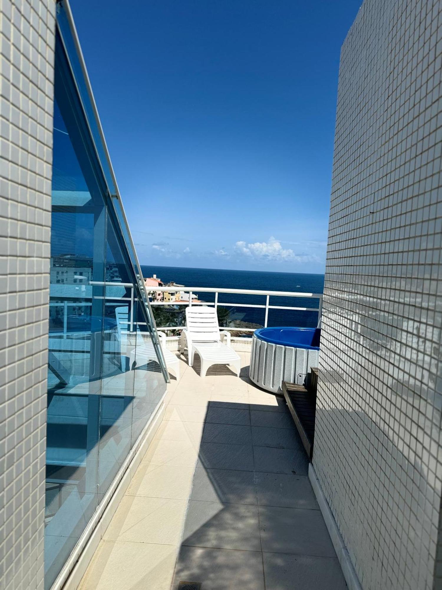 Appartamento Cobertura Duplex Com Vista Mar! Salvador Esterno foto