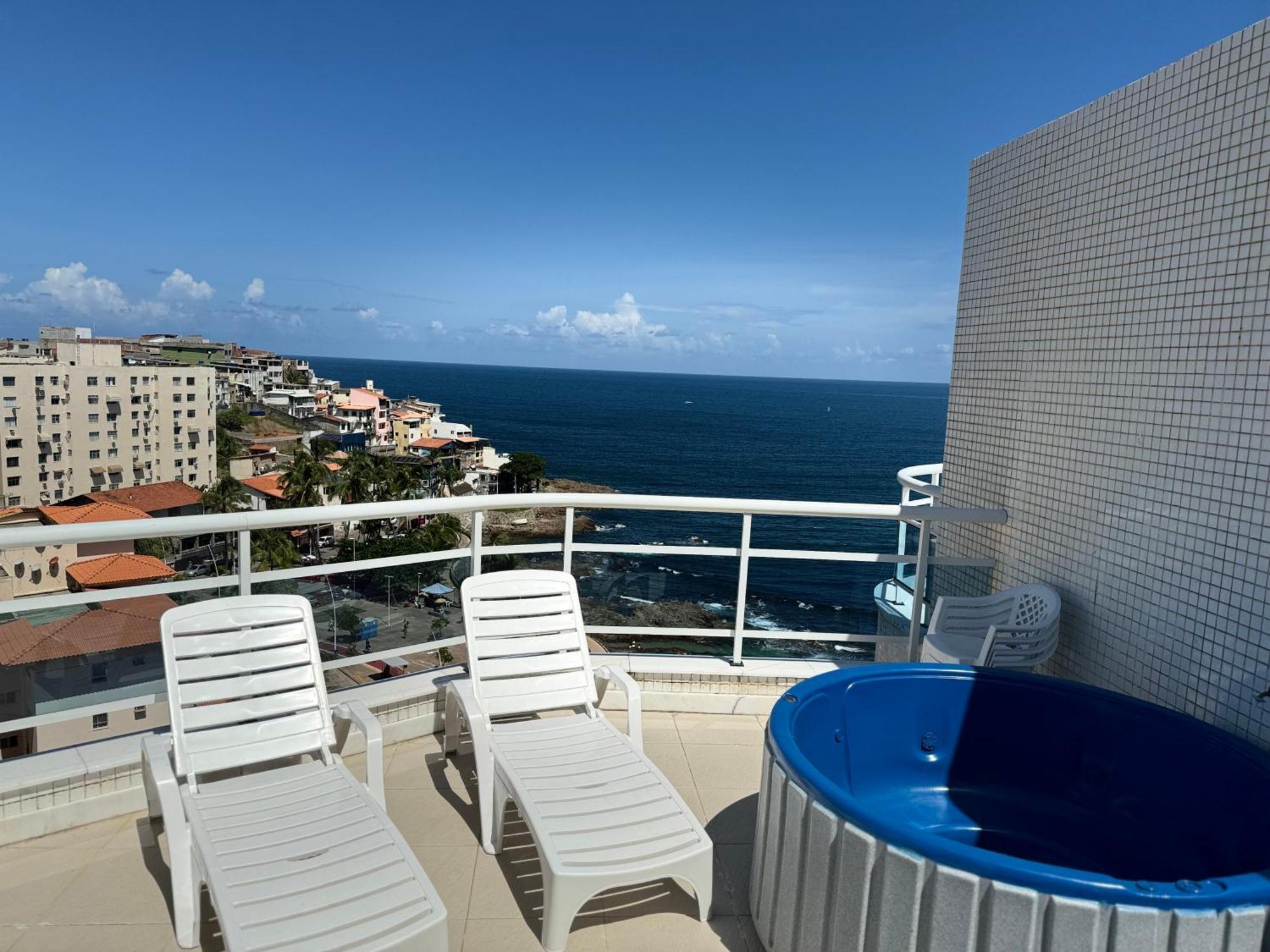 Appartamento Cobertura Duplex Com Vista Mar! Salvador Esterno foto