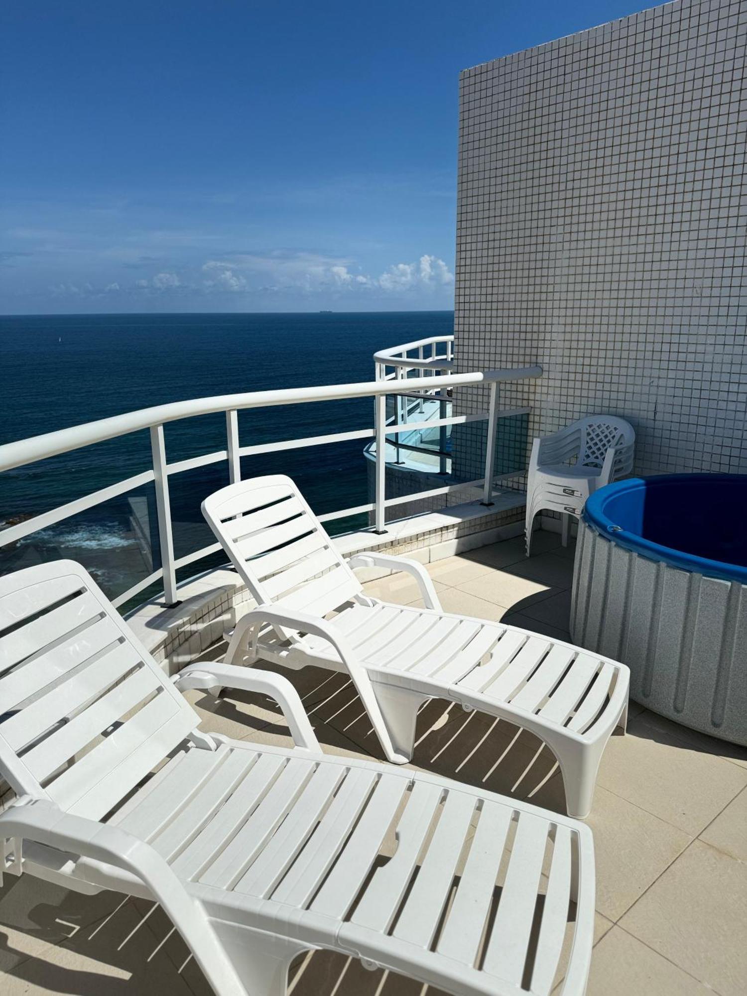 Appartamento Cobertura Duplex Com Vista Mar! Salvador Esterno foto