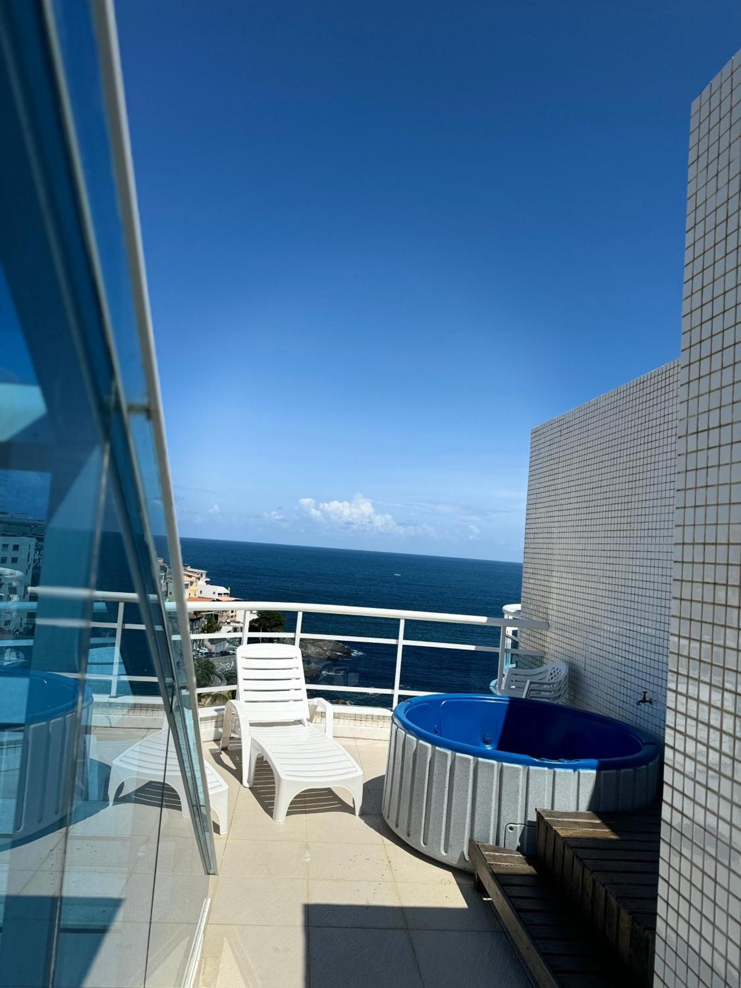 Appartamento Cobertura Duplex Com Vista Mar! Salvador Esterno foto