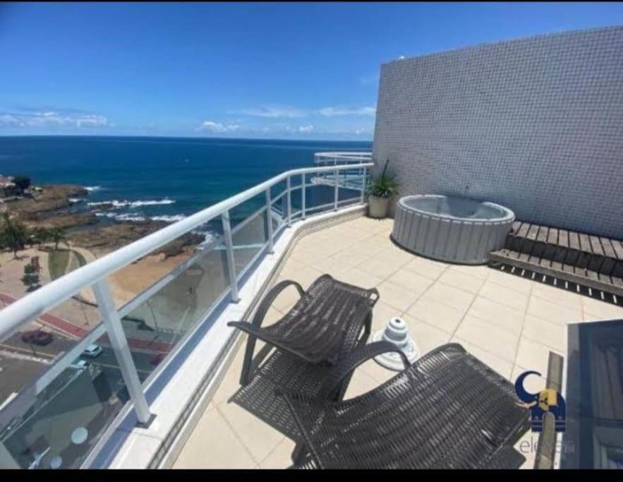 Appartamento Cobertura Duplex Com Vista Mar! Salvador Esterno foto