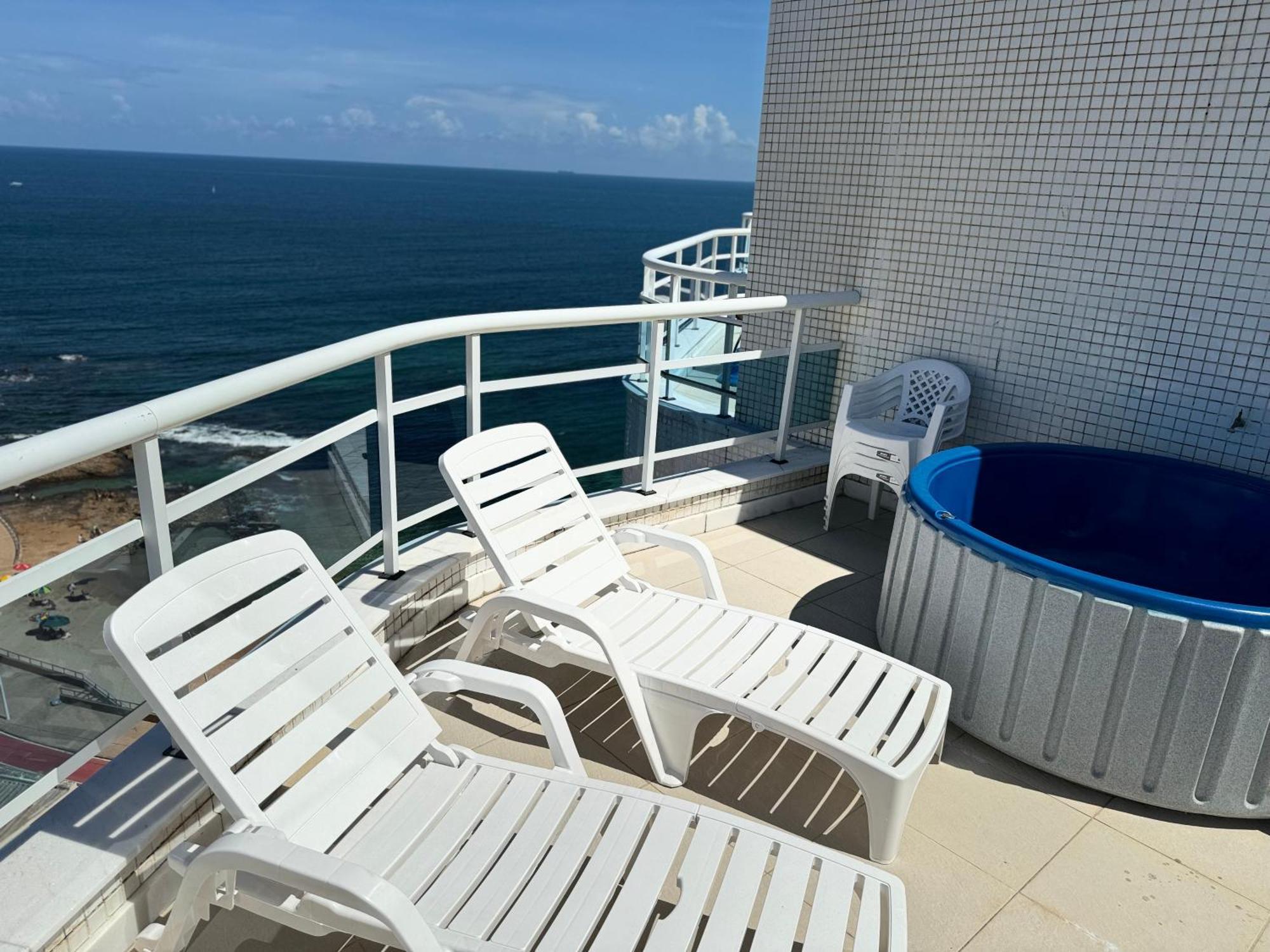Appartamento Cobertura Duplex Com Vista Mar! Salvador Esterno foto